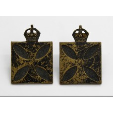 Pair of Royal Army Chaplain's Department Collar Badges - 1st Pattern