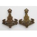 Pair of Yorkshire Regiment (Green Howards) Officer's Service Dress Collar Badges