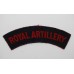 Royal Artillery (ROYAL ARTILLERY) Printed Shoulder Title