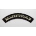 Gloucestershire Regiment (GLOUCESTERSHIRE) Cloth Shoulder Title