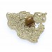 Derbyshire Yeomanry White Metal Collar Badge - King's Crown