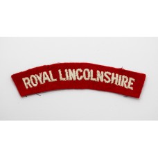 Royal Lincolnshire Regiment (ROYAL LINCOLNSHIRE) Cloth Shoulder Title