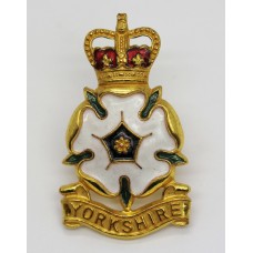 Yorkshire Brigade / Volunteers Officer's Enamelled Cap Badge