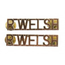 Pair of The Royal Welsh (R.WELSH) Shoulder Titles