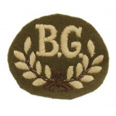 British Army Bren Gunner (B.G.) Cloth Proficiency Arm Badge