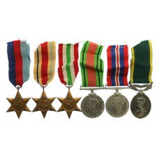 WW2 and Territorial Efficiency Medal Group of Six - Pte. L.C.F. Berry, Royal Military Police