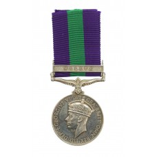 General Service Medal (Clasp - Malaya) - Rfn. J. Muir, Cameronians