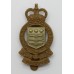 Royal Army Ordnance Corps (R.A.O.C.) Bi-metal Cap Badge - Queen's Crown