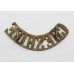 Cheshire Regiment (CHESHIRE) Brass Shoulder Title