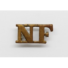 Northumberland Fusiliers (N.F) Brass Shoulder Title