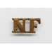 Northumberland Fusiliers (N.F) Brass Shoulder Title