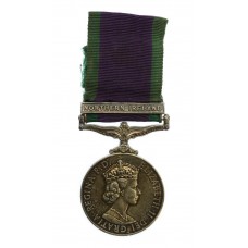 Campaign Service Medal (Clasp - Northern Ireland) - Pte. K.J. Lawrence, Queen's Regiment