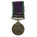 Campaign Service Medal (Clasp - Northern Ireland) - Pte. K.J. Lawrence, Queen's Regiment