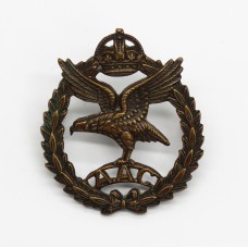 Army Air Corps (A.A.C.) Officer's Service Dress Collar Badge - King's Crown