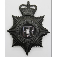 Bedfordshire & Luton Constabulary Night Helmet Plate - Queens Crown
