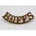 East Kent Regiment (BUFFS) Brass Shoulder Title