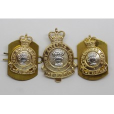 Army Catering Corps Anodised (Staybrite) Cap Badge & Pair of Collars