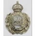 Newcastle - Upon - Tyne City Police Wreath Helmet Plate - King's Crown