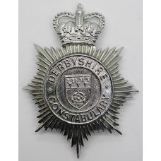 Derbyshire Constabulary Helmet Plate - Queen's Crown