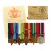 WW2 Merchant Navy Medal Group of Five with Box of Issue & Entitlement Slip - Alfred Harry Howlett