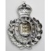 Guernsey Police Wreath Helmet Plate - King's Crown