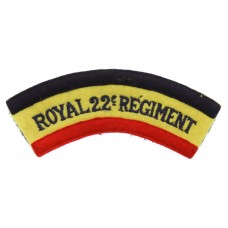 Canadian Royal 22nd Regiment (ROYAL 22e Regiment) Cloth Shoulder Title