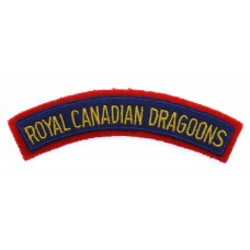 Royal Canadian Dragoons (ROYAL CANADIAN DRAGOONS) Cloth Shoulder 