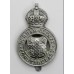 Durham County Constabulary Cap Badge - King's Crown