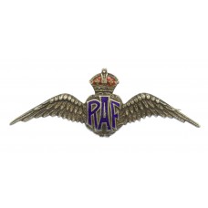 Royal Air Force (R.A.F.) Sterling Silver & Enamel Sweetheart Brooch