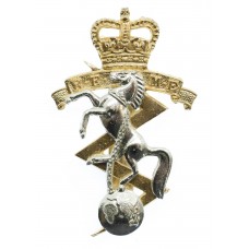 Royal Electrical & Mechanical Engineers (R.E.M.E.) Anodised (Staybrite) Cap Badge