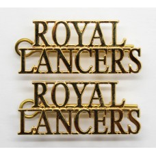 Pair of Royal Lancers (ROYAL/LANCERS) Shoulder Titles