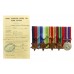 WW2 Merchant Navy Medal Group of Five with Radio Oficer's Visual Signalling Course Certificate of Proficiency - Robert George McCausland, Merchant Navy