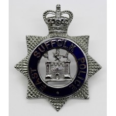 East Suffolk Constabulary Senior Officer's Enamelled Cap Badge - Queen's Crown