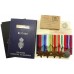 WW2 Medal Group of Five with Box of Issue and Documents - Lieut. G.M. Cravos, Royal Naval Reserve & Merchant Navy