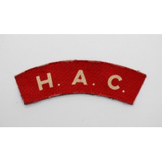 Honourable Artillery Company (H.A.C.) WW2 Printed Shoulder Title