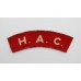 Honourable Artillery Company (H.A.C.) WW2 Printed Shoulder Title