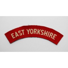 East Yorkshire Regiment (EAST YORKSHIRE) WW2 Printed Shoulder Title