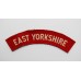 East Yorkshire Regiment (EAST YORKSHIRE) WW2 Printed Shoulder Title