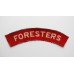 Notts & Derby Regiment (FORESTERS) WW2 Printed Shoulder Title