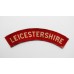 Leicestershire Regiment (LEICESTERSHIRE) WW2 Printed Shoulder Title