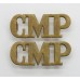Pair of Corps of Military Police (C.M.P.) Shoulder Titles