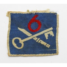 6th Infantry Brigade Cloth Formation Sign
