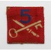 5th Infantry Brigade Cloth Formation Sign