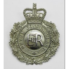 Devon Constabulary Wreath Helmet Plate _ Queen's Crown