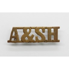 Argyll & Sutherland Highlanders (A & SH) Shoulder Title