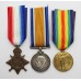 WW1 1914-15 Star Medal Trio - Gnr. F. Morgan, Royal Fied Artillery