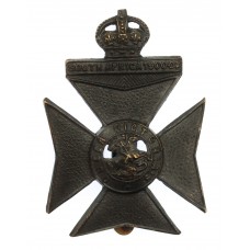 9th County of London Bn. (Queen Victoria Rifles) London Regiment Cap Badge - King's Crown