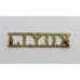 King's Own Yorkshire Light Infantry (K.O.Y.L.I.) Shoulder Title