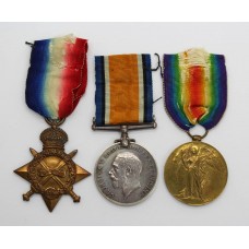WW1 1914-15 Star Medal Trio - Pte. G. Cooke, Norfolk Regiment - Accidentally Drowned