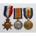WW1 1914-15 Star Medal Trio - Pte. G. Cooke, Norfolk Regiment - Accidentally Drowned